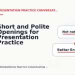 Short and Polite Openings for Presentation Practice Conversation English