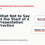 What Not to Say at the Start of a Presentation Practice Conversation