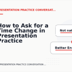 How to Ask for a Time Change in Presentation Practice Conversation English