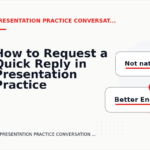 How to Request a Quick Reply in Presentation Practice Conversation English